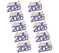 HEALEEP 10pcs 2026 Graduation Pin Brooch Set with Zinc Alloy Material, Lightweight Construction and Comfort Fit, for Graduation Party and Celebration Souvenirs