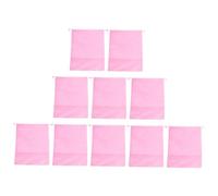 HEALEEP 10pcs Drawstring Shoe Storage Bags for Travel and Daily Use Pink Lightweight Organizer Pouches Multi-Purpose Sock Holder and Cosmetic Storage for Sneakers Sandals and Accessories