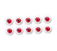 HEALEEP 10pcs Halloween Fake Eyes Red Vein Eyeball Props Horror for Party Decoration Portable Scary Accessories for Home Kitchen