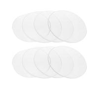 HEALEEP 10pcs Laboratory Watch Glasses High Transparency Synthetic Material Multi-functional Teaching Tool for Chemistry Classroom and Testing Institution