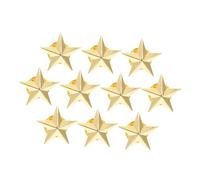 HEALEEP 10pcs Pentagram Star Badges Metal Lapel Pins for Party Costume Decorations, Star Shape Pins Supply for Memorial Day and Labor Day Accessories