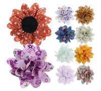 HEALEEP 10pcs Pet Flower Bow Tie Collar for Dogs and Cats Lightweight Lace Decorative Accessory for Holiday and Party Pet Grooming Random Color