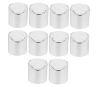 HEALEEP 10pcs Replacement Lotion Bottle Pressing Caps Plastic Pump Bottle Lid Silver Colour with Break Resistance and Practical Design