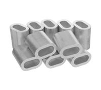 HEALEEP 10pcs Rope Clamp Steel Wire Rope Clips 12mm Metal Cable Clamps Precision Manufacturing High Wear-Resistant Material Silver for Outdoor Industrial Use