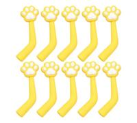 HEALEEP 10pcs Silicone Cat Paw Shaped Nail Tool Protector Cover for Trimmer Scissors and Tweezers, Antislip and Wear Resistant Soft Cuticle Nipper Protector Cap, for Salon and Makeup Bag