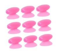 HEALEEP 10Pcs Silicone Lip Brush Covers with Suction Cup Design Lost Brush Protectors for Makeup Tools Reusable and Dustproof Brush Head Holders