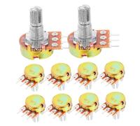 HEALEEP 10pcs Variable Resistor Audio Taper Pot Replacement Pot Low Friction Guitar Hardware for Diy Projects