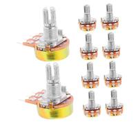 HEALEEP 10pcs Wh148 10k Single Turn Trim Potentiometer Resistors 3-pin 15mm Taper Variable Resistors Replacement for Guitar Audio Diy Accessories