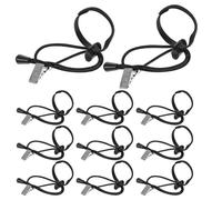 HEALEEP 12pcs Adjustable Photography Backdrop Clips Cotton Fabric Clamps and Tension Cord Set for Studio Background Holder and Video Shooting