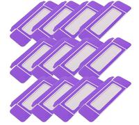 HEALEEP 12pcs Nails Tips Storage Container Empty Nail Display Packing Box 4.32x2.16x0.59in Portable Paper Storage Box for Salon for Salon Workbench and Handbags