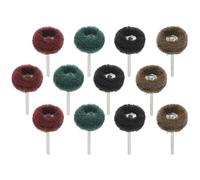 HEALEEP 12pcs Polishing Repair Buffing Wheels Polishing Repair Kit Multi-functional Fine Effect Scouring Pad Material 3mm Shank for DIY Projects
