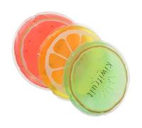 HEALEEP 12pcs ’s Reusable Gel Ice Packs Cold Compress for Therapy Mini Portable Ice Bags with Cute Fruit Designs (Dragon Fruit, Kiwi, Lemon) for Injury Cooling