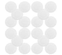 HEALEEP 150pcs round Paper Doilies Paper Placemats 7.5 Inch White Elegant Lace Design Intricate Lace Pattern for Baking and Frying Food Cakes Crafts Kitchen