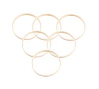 HEALEEP 15pcs Bamboo Dreamcatcher Rings DIY Craft Accessories Smooth Round Fan Frame Rings for Wall Hanging Mandalas and Handmade Decorations