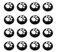 HEALEEP 16pcs Silicone Joystick Caps Unique Cat Claw Game-pad Cases Protection for Joystick Cold Resistance for Game Machine White Cat Paw Shape