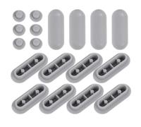 HEALEEP 18Pcs Toilet Seat Bumpers Non-Rubber Water-Resistant Pads for Home and Hotel Use Removable Design Compatible Multiple Toilet Seats