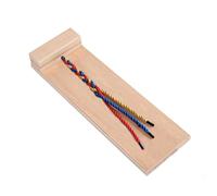HEALEEP 1Pc Braid Practice Wooden Early Educational Hair Braiding Kit for Develops Fine Motor Skills Imagination and Patience for Kindergarten and Home Learning Activities