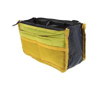 HEALEEP 1pc Large Capacity Multi Layer Bag Liner Portable Foldable Storage Organizer for Outdoor Travel Lightweight Design for Cosmetics and Makeup Convenient Carry with Fine Stitching