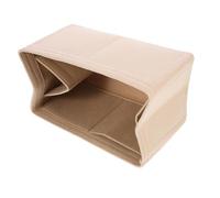 HEALEEP 1PC Multi Purpose Felt Cosmetic Storage Bag Durable Makeup Pouch for Home Dorm Light Brown for Organizing Toiletries Makeup Essentials