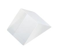HEALEEP 1pc Optical Triangular Prism Glass Tool for Physics Teaching and Optical Experiments Glass Refraction Compact