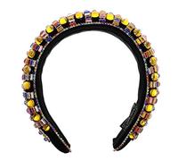 HEALEEP 1pc Rhinestone Wide Headband for Bejewelled Hair Accessories for Parties and Daily Wear Stylish and Comfortable Hairbands with Decoration for All Hairstyles Luxury Baroque Design