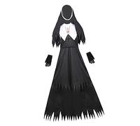 HEALEEP 1PC Zombie Nun Costume for Halloween Adult Scary Nun Outfit for Costume Parties and Halloween Decor Lightweight and Comfortable for Photo Shoots with