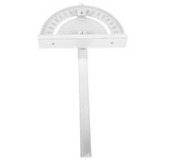 HEALEEP 1pcs Steel Protractor Angle Finder for Woodworking round Head Protractor with Adjustable Arm Forward and Reverse Directions for Drawing Radial Lines and Setting Bevels