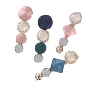 HEALEEP 2 Pairs Hair Barrettes Hair Accessories Geometric Plastic Alloy Fashion Simplicity Practical Decorative Effect for Women Everyday Wear