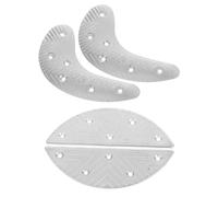 HEALEEP 2 Pairs Metal Heel Pads Heel Plate Silver Iron Material Prevent Sole Wear Easy to Replace for Boots Long Walks Sturdy Shoe Repair Accessories