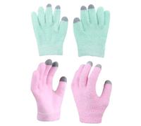 HEALEEP 2 Pairs Moisturizing Gloves for Dry Hands, Touchscreen Compatible, Portable Hand Care with Synthetic Material, for Beauty and Wellness Use