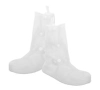 HEALEEP 2 Pairs Shoe Covers Waterproof: Reusable Overshoes - Antiskid Sneaker Covers for Rainy Days Travel Fishing Cycling Outdoor Activities, Size 36/37