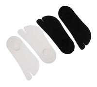 HEALEEP 2 Pairs Split Toe Socks Breathable Cotton Ankle Warmers with Elastic Toe Separator for Men and Women Lightweight Non-slip Short Socks for Daily Comfort