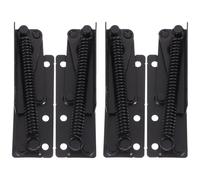 HEALEEP 2 Pairs Spring Hinges for Wooden Box Trap Door, Lift-up Lid Support Hinges Hidden Flip Design, Cabinet Hardware Suitable for Corner Cabinets and Cupboards