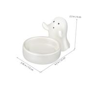 HEALEEP 2 Pcs Halloween Ghost Candle Holder Cute Ceramic Tealight Holders for Indoor Halloween Decorations Compact Tabletop Centerpiece for Cozy Festive Ambiance and Unique Seasonal Gift
