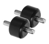 HEALEEP 2 Sets Vacuum Cleaner Wheels Replacement Parts Plastic Iron Casters High Wear Resistance Easy Quick Installation Black for Household Needs