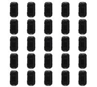 HEALEEP 20 Pcs Clip on Ferrite Choke Ferrite Core Cord Ring Noise Filter with Mini Abs Plastic Housing Clip on Design Improving Signal Quality for Audio Cables and Data Cable Black