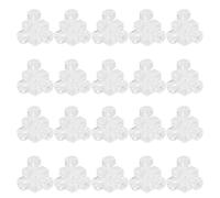 HEALEEP 20 Sets Acrylic Corner Brackets for Cabinets and Panels with M4 Screws, Cube Display Hardware for DIY Furniture Projects, Crystal , Scratch-Free, Removable Structure