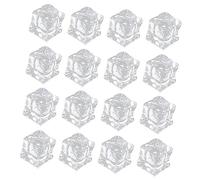 HEALEEP 200pcs Fake Ice Cubes Reusable Acrylic Ice Blocks Lightweight Decorative Props for Food Display and Table Setting Photography