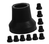 HEALEEP 20pcs Crutch Replacement Tips for Walking Sticks Canes Non-Slip Rubber Ends with Enhanced Grip and Traction Fit Heavy-Duty Rubber Pads for Seniors