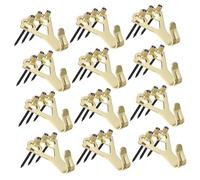 HEALEEP 20pcs Heavy Duty Metal Picture Frame Hooks with Nails Load Capacity Hole Design for Secure Wall Mounting Versatile Hangers for Frames Mirrors and Decor Elegant Retro Finish