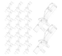 HEALEEP 20pcs Hidden Channel Valance Clips Window Accessories Clips for Blinds 1.81x0.79x0.24in Plastic Lightweight Custom Fit Compatibility for Homes Creating Private Spaces
