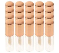 HEALEEP 20pcs Mini Lip Gloss Tubes 1.2ml Empty Refillable Plastic Containers Rose Gold, DIY Lip Gloss Tube for Professional Makeup Artists, Daily Use