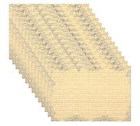 HEALEEP 20pcs Vintage Musical Note Wrapping Paper Retro Kraft Floral Bouquet Wrap Sheets for Flower Packaging and Wrapping