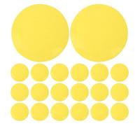 HEALEEP 20pcs Yellow Light Filtering Shades, 2.6" round Self Adhesive Pet Film for Flashlight Diffuser, Versatile Application for Dining Rooms and Offices