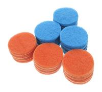 HEALEEP 24pcs Electric Cleaning Brush Pads 65mm Round Scrubbing Sponge Set Green Blue Household Kitchen Cleaning Pads for Drill Attachment
