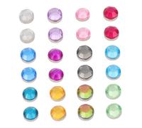 HEALEEP 24Pcs Magnetic Wine Glass Markers Colorful Drink Identifiers for Parties Assorted Acrylic Charms for Identification for Friends Family