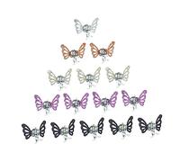 HEALEEP 24pcs Mini Butterfly Hair Clips for Durable Alloy Claw Clips Non Slip Hair Accessories for Teens for Daily Styling and Beauty Routines