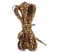 HEALEEP 2Pair Polyester Leopard Print Shoelaces Flat Creative Shoe Ties for Casual Sneakers Canvas Shoes Fashionable Accessories