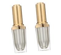 HEALEEP 2pcs 10ml Acrylic Nail Polish Brush Bottles with Lid for Mixing and Creating New Nail Polish Colours Or Textures, Refillable Bottles Suitable for DIY Manicure Supplies Random Random Color