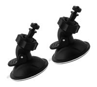 HEALEEP 2pcs Car Dash Cam Suction Cup Mount with Plastic Vacuum Suction Cup Base, Compact and Lightweight Windshield Holder for Video Recorder and Driving Dvr in Car